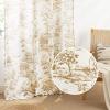 imageNICETOWN Natural Linen Curtains ampamp Drapes for Windows 84 inch Long Rod Pocket ampamp Back Tab Thick Flax Semi Sheer Privacy Assured with Light Filtering for BedroomLiving Room W55 x L84 2 PiecesCoffee