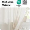 imageNICETOWN Natural Linen Curtains ampamp Drapes for Windows 84 inch Long Rod Pocket ampamp Back Tab Thick Flax Semi Sheer Privacy Assured with Light Filtering for BedroomLiving Room W55 x L84 2 PiecesNatural
