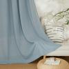 imageNICETOWN Natural Linen Curtains ampamp Drapes for Windows 84 inch Long Rod Pocket ampamp Back Tab Thick Flax Semi Sheer Privacy Assured with Light Filtering for BedroomLiving Room W55 x L84 2 PiecesStone Blue