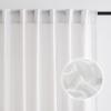 imageNICETOWN Natural Linen Curtains ampamp Drapes for Windows 84 inch Long Rod Pocket ampamp Back Tab Thick Flax Semi Sheer Privacy Assured with Light Filtering for BedroomLiving Room W55 x L84 2 PiecesFlowers on Greyish White