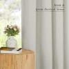 imageNICETOWN Natural Linen Curtains ampamp Drapes for Windows 84 inch Long Rod Pocket ampamp Back Tab Thick Flax Semi Sheer Privacy Assured with Light Filtering for BedroomLiving Room W55 x L84 2 PiecesGrey