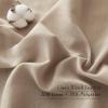 imageNICETOWN Natural Linen Curtains ampamp Drapes for Windows 84 inch Long Rod Pocket ampamp Back Tab Thick Flax Semi Sheer Privacy Assured with Light Filtering for BedroomLiving Room W55 x L84 2 PiecesCamel