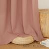 imageNICETOWN Natural Linen Curtains ampamp Drapes for Windows 84 inch Long Rod Pocket ampamp Back Tab Thick Flax Semi Sheer Privacy Assured with Light Filtering for BedroomLiving Room W55 x L84 2 PiecesTerracotta