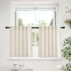 imageNICETOWN Natural Linen Curtains ampamp Drapes for Windows 84 inch Long Rod Pocket ampamp Back Tab Thick Flax Semi Sheer Privacy Assured with Light Filtering for BedroomLiving Room W55 x L84 2 PiecesNatural