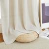 imageNICETOWN Natural Linen Curtains ampamp Drapes for Windows 84 inch Long Rod Pocket ampamp Back Tab Thick Flax Semi Sheer Privacy Assured with Light Filtering for BedroomLiving Room W55 x L84 2 PiecesNatural