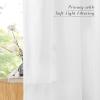 imageNICETOWN Natural Linen Curtains ampamp Drapes for Windows 84 inch Long Rod Pocket ampamp Back Tab Thick Flax Semi Sheer Privacy Assured with Light Filtering for BedroomLiving Room W55 x L84 2 PiecesWhite