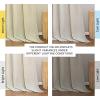 imageNICETOWN Natural Linen Curtains ampamp Drapes for Windows 84 inch Long Rod Pocket ampamp Back Tab Thick Flax Semi Sheer Privacy Assured with Light Filtering for BedroomLiving Room W55 x L84 2 PiecesNatural