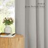 imageNICETOWN Natural Linen Curtains ampamp Drapes for Windows 84 inch Long Rod Pocket ampamp Back Tab Thick Flax Semi Sheer Privacy Assured with Light Filtering for BedroomLiving Room W55 x L84 2 PiecesGrey
