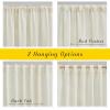 imageNICETOWN Natural Linen Curtains ampamp Drapes for Windows 84 inch Long Rod Pocket ampamp Back Tab Thick Flax Semi Sheer Privacy Assured with Light Filtering for BedroomLiving Room W55 x L84 2 PiecesOff White