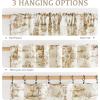 imageNICETOWN Natural Linen Curtains ampamp Drapes for Windows 84 inch Long Rod Pocket ampamp Back Tab Thick Flax Semi Sheer Privacy Assured with Light Filtering for BedroomLiving Room W55 x L84 2 PiecesCoffee