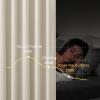 imageNICETOWN Natural Thick Linen 100 Blackout Farmhouse Curtain 2 Layers Panels 84 inch for Bedroom 52x84 Sound Blocking Privacy Window Treatments Bronze Grommet Wall Decor for Living Room 2 PiecesNatural