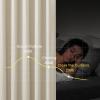 imageNICETOWN Natural Thick Linen 100 Blackout Farmhouse Curtain 2 Layers Panels 84 inch for Bedroom 52x84 Sound Blocking Privacy Window Treatments Bronze Grommet Wall Decor for Living Room 2 PiecesNatural
