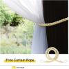 imageNICETOWN Outdoor ampamp Indoor Sheer Curtains 84 inches Long 2 Panels Waterproof Sheer Texture Panels for Living Room Decoration Curtains with Rustproof Grommets for PatioGazebo W54 x L84 WhiteWhite