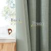 imageNICETOWN Room Darkening Curtains 84 inch Length 2 Panels Set Dual Rod Pockets ampamp Hook Belt Light Blocking Thermal Curtains Sound Reducing Window Treatments for Living Room Natural W52 x L84Sage Green