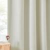 imageNICETOWN Room Darkening Curtains 84 inch Length 2 Panels Set Dual Rod Pockets ampamp Hook Belt Light Blocking Thermal Curtains Sound Reducing Window Treatments for Living Room Natural W52 x L84Natural
