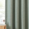 imageNICETOWN Room Darkening Curtains 84 inch Length 2 Panels Set Dual Rod Pockets ampamp Hook Belt Light Blocking Thermal Curtains Sound Reducing Window Treatments for Living Room Natural W52 x L84Sage Green