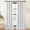 imageNICETOWN Room Darkening Curtains 84 inch Length 2 Panels Set Dual Rod Pockets ampamp Hook Belt Light Blocking Thermal Curtains Sound Reducing Window Treatments for Living Room Natural W52 x L84Greyish White