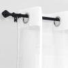 imageNICETOWN Small Curtain Rods 2 Pack for Windows 28 to 48 inch Adjustable Decorative 58 inch Diameter with Creative Urn Finials Matte Black CopperMatte Black Copper