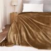 imageNICETOWN Soft Blanket King Size Fleece Warm Fuzzy Throw for BedSofa Lightweight 300GSM Microplush Ultra Warm Blanket 90quot x 108quot GreyCoffee