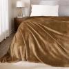 imageNICETOWN Soft Blanket King Size Fleece Warm Fuzzy Throw for BedSofa Lightweight 300GSM Microplush Ultra Warm Blanket 90quot x 108quot GreyCoffee