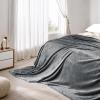 imageNICETOWN Soft Blanket King Size Fleece Warm Fuzzy Throw for BedSofa Lightweight 300GSM Microplush Ultra Warm Blanket 90quot x 108quot GreyDark Grey