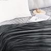 imageNICETOWN Soft Blanket King Size Fleece Warm Fuzzy Throw for BedSofa Lightweight 300GSM Microplush Ultra Warm Blanket 90quot x 108quot GreyDark Grey