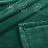 imageNICETOWN Soft Blanket King Size Fleece Warm Fuzzy Throw for BedSofa Lightweight 300GSM Microplush Ultra Warm Blanket 90quot x 108quot GreyForest Green