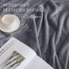 imageNICETOWN Soft Blanket King Size Fleece Warm Fuzzy Throw for BedSofa Lightweight 300GSM Microplush Ultra Warm Blanket 90quot x 108quot GreyLight Grey
