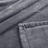 imageNICETOWN Soft Blanket King Size Fleece Warm Fuzzy Throw for BedSofa Lightweight 300GSM Microplush Ultra Warm Blanket 90quot x 108quot GreyLight Grey