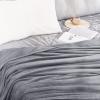 imageNICETOWN Soft Blanket King Size Fleece Warm Fuzzy Throw for BedSofa Lightweight 300GSM Microplush Ultra Warm Blanket 90quot x 108quot GreyLight Grey