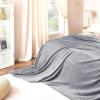 imageNICETOWN Soft Blanket King Size Fleece Warm Fuzzy Throw for BedSofa Lightweight 300GSM Microplush Ultra Warm Blanket 90quot x 108quot GreyLight Grey