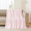 imageNICETOWN Soft Blanket King Size Fleece Warm Fuzzy Throw for BedSofa Lightweight 300GSM Microplush Ultra Warm Blanket 90quot x 108quot GreyPink