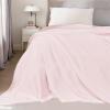imageNICETOWN Soft Blanket King Size Fleece Warm Fuzzy Throw for BedSofa Lightweight 300GSM Microplush Ultra Warm Blanket 90quot x 108quot GreyPink
