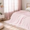 imageNICETOWN Soft Blanket King Size Fleece Warm Fuzzy Throw for BedSofa Lightweight 300GSM Microplush Ultra Warm Blanket 90quot x 108quot GreyPink
