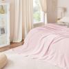 imageNICETOWN Soft Blanket King Size Fleece Warm Fuzzy Throw for BedSofa Lightweight 300GSM Microplush Ultra Warm Blanket 90quot x 108quot GreyPink