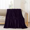 imageNICETOWN Soft Blanket King Size Fleece Warm Fuzzy Throw for BedSofa Lightweight 300GSM Microplush Ultra Warm Blanket 90quot x 108quot GreyPurple