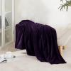 imageNICETOWN Soft Blanket King Size Fleece Warm Fuzzy Throw for BedSofa Lightweight 300GSM Microplush Ultra Warm Blanket 90quot x 108quot GreyPurple
