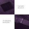 imageNICETOWN Soft Blanket King Size Fleece Warm Fuzzy Throw for BedSofa Lightweight 300GSM Microplush Ultra Warm Blanket 90quot x 108quot GreyPurple