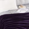 imageNICETOWN Soft Blanket King Size Fleece Warm Fuzzy Throw for BedSofa Lightweight 300GSM Microplush Ultra Warm Blanket 90quot x 108quot GreyPurple