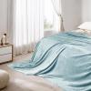 imageNICETOWN Soft Blanket King Size Fleece Warm Fuzzy Throw for BedSofa Lightweight 300GSM Microplush Ultra Warm Blanket 90quot x 108quot GreyStone Blue