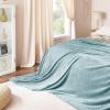 imageNICETOWN Soft Blanket King Size Fleece Warm Fuzzy Throw for BedSofa Lightweight 300GSM Microplush Ultra Warm Blanket 90quot x 108quot GreyStone Blue