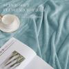 imageNICETOWN Soft Blanket King Size Fleece Warm Fuzzy Throw for BedSofa Lightweight 300GSM Microplush Ultra Warm Blanket 90quot x 108quot GreyStone Blue