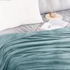 imageNICETOWN Soft Blanket King Size Fleece Warm Fuzzy Throw for BedSofa Lightweight 300GSM Microplush Ultra Warm Blanket 90quot x 108quot GreyStone Blue