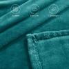 imageNICETOWN Soft Blanket King Size Fleece Warm Fuzzy Throw for BedSofa Lightweight 300GSM Microplush Ultra Warm Blanket 90quot x 108quot GreyTeal