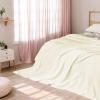 imageNICETOWN Soft Blanket King Size Fleece Warm Fuzzy Throw for BedSofa Lightweight 300GSM Microplush Ultra Warm Blanket 90quot x 108quot GreyWhitee