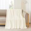 imageNICETOWN Soft Blanket King Size Fleece Warm Fuzzy Throw for BedSofa Lightweight 300GSM Microplush Ultra Warm Blanket 90quot x 108quot GreyWhitee