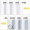 imageNICETOWN Sound Barrier 100 Blackout Divider Curtains 84quot Noise Heat and Cold Blocking Drapes with Felt Fabric Lining for Noise ReducingNurseryDaytime SleepBedroom White 2 PCs 52quot WidePure White
