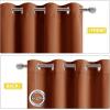 imageNICETOWN Sound Barrier 100 Blackout Divider Curtains 84quot Noise Heat and Cold Blocking Drapes with Felt Fabric Lining for Noise ReducingNurseryDaytime SleepBedroom White 2 PCs 52quot WideBurnt Orange