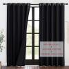 imageNICETOWN Sound Barrier 100 Blackout Divider Curtains 84quot Noise Heat and Cold Blocking Drapes with Felt Fabric Lining for Noise ReducingNurseryDaytime SleepBedroom White 2 PCs 52quot WideBlack