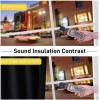 imageNICETOWN Sound Barrier 100 Blackout Divider Curtains 84quot Noise Heat and Cold Blocking Drapes with Felt Fabric Lining for Noise ReducingNurseryDaytime SleepBedroom White 2 PCs 52quot WideBlack